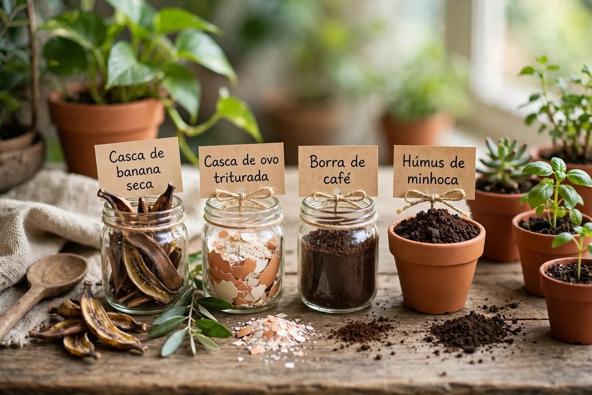 Adubação orgânica para jardins